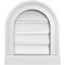 Ekena Millwork Round Top Surface Mount PVC Gable Vent: Functional, w/ 2"W x 2"P Brickmould Sill Frame, 12"W x 14"H GVPRT12X1403SF - alternate 1